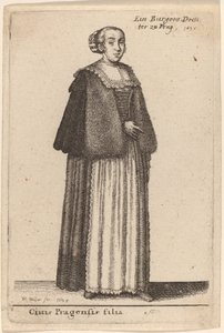Prahan kansalaisen tytär tekijältä Wenceslaus Hollar