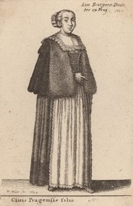 Ciuis Pragensis Filia, 1643. finlandès tekijältä Wenceslaus Hollar