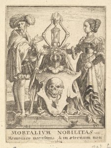 Kuoleman vaakuna, Kuolemantanssista, 1651. tekijältä Wenceslaus Hollar