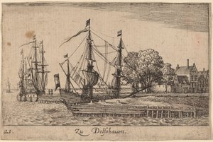 Delfshaven tekijältä Wenceslaus Hollar