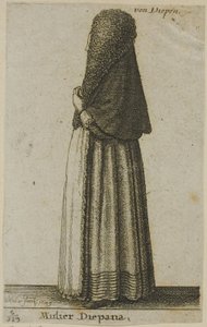 Dieppe nainen tekijältä Wenceslaus Hollar