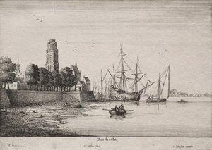 Dordrecht. tekijältä Wenceslaus Hollar