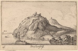 Drachenfels tekijältä Wenceslaus Hollar