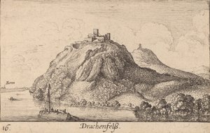 Drachenfels, 1635. tekijältä Wenceslaus Hollar