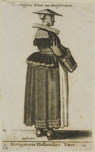 Hollantilaisen merimiehen vaimo tekijältä Wenceslaus Hollar