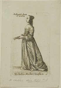 Englantilainen aatelisnainen tekijältä Wenceslaus Hollar