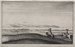 Englanninkieliset näkymät: Isle of Wight Portsmouthista tekijältä Wenceslaus Hollar