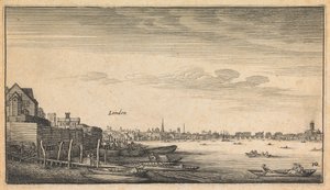 Englanninkieliset näkymät: Lontoo tekijältä Wenceslaus Hollar