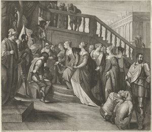 Ester ennen Ahasverusta tekijältä Wenceslaus Hollar