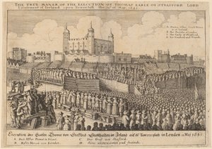 Thomas Wentworthin teloitus tekijältä Wenceslaus Hollar
