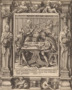 Pelimiehet, 1651. tekijältä Wenceslaus Hollar