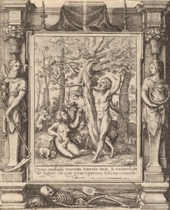 Eedenin puutarha, 1651. tekijältä Wenceslaus Hollar