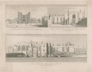 Jerusalemin Pyhän Johanneksen sairaalahoitajien talo, Clerkenwell tekijältä Wenceslaus Hollar