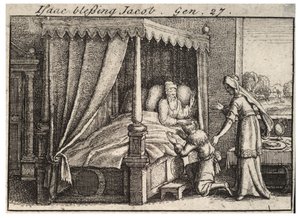 Iisak siunaa Jaakobin. Valtio 2 tekijältä Wenceslaus Hollar