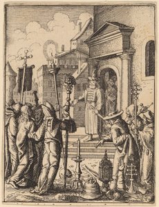 Jeesus Pilatuksen edessä tekijältä Wenceslaus Hollar