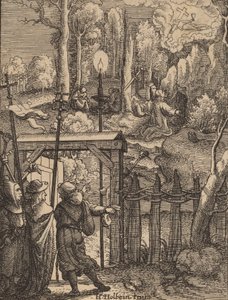 Jeesus Öljymäellä. tekijältä Wenceslaus Hollar