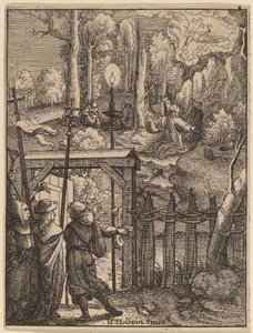 Jeesus Öljymäellä tekijältä Wenceslaus Hollar