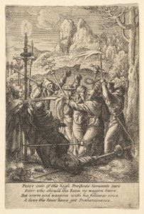 Jeesus otettu, 1625-77. tekijältä Wenceslaus Hollar