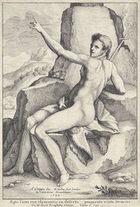 Johannes Kastaja autiomaassa tekijältä Wenceslaus Hollar
