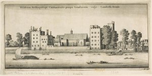 Lambeth Palace joelta tekijältä Wenceslaus Hollar