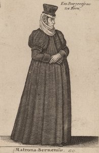 Matrona Berne. tekijältä Wenceslaus Hollar