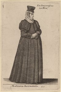 Matrona Berne tekijältä Wenceslaus Hollar