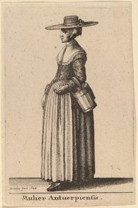 Antwerpenin nainen tekijältä Wenceslaus Hollar