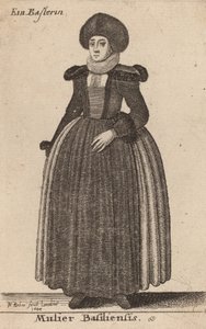 Baselin nainen, 1644. tekijältä Wenceslaus Hollar