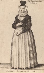 Bernin nainen, 1649. tekijältä Wenceslaus Hollar