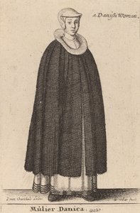 Tanskalainen nainen. tekijältä Wenceslaus Hollar