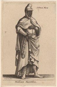 Mulier Moresca tekijältä Wenceslaus Hollar