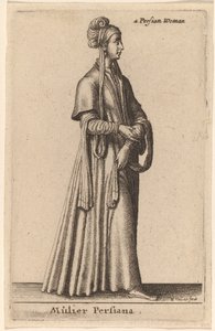 Persialainen nainen tekijältä Wenceslaus Hollar