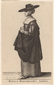 Nainen Wienistä, Itävallasta tekijältä Wenceslaus Hollar