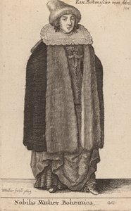 Jalo boheemi nainen, 1649. tekijältä Wenceslaus Hollar