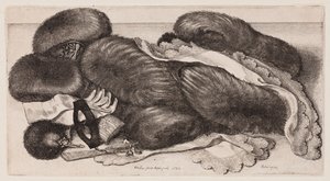 Asetelma muhveista, käsineistä ja kaulaliinoista tekijältä Wenceslaus Hollar