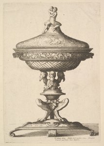 Koristeellinen pikari, 1642. tekijältä Wenceslaus Hollar