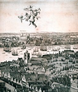 Panoraamanäkymä Lontooseen, c1670 tekijältä Wenceslaus Hollar