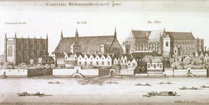 Osa Westminsterin kaupunkia, 1647 tekijältä Wenceslaus Hollar