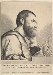 Pietro Aretino, 1649. tekijältä Wenceslaus Hollar