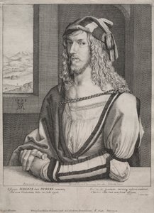 Muotokuva Albrecht Düreristä 26-vuotiaana tekijältä Wenceslaus Hollar