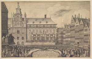 Munsterin sopimuksen julistus, 1648. tekijältä Wenceslaus Hollar