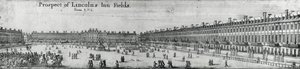 Prospect of Lincolns Inn Fields, n. 1650 tekijältä Wenceslaus Hollar