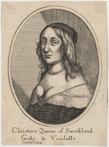 Kuningatar Kristiina tekijältä Wenceslaus Hollar
