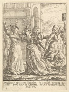 Kuningatar, Kuolemantanssista, 1651. tekijältä Wenceslaus Hollar