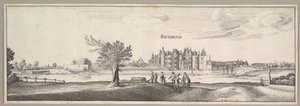 Richmondin palatsi, 1638. tekijältä Wenceslaus Hollar
