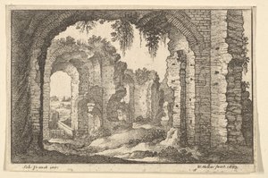 Rooman rauniot, 1673. tekijältä Wenceslaus Hollar