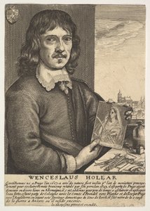 Omakuva, 1600-luku. tekijältä Wenceslaus Hollar