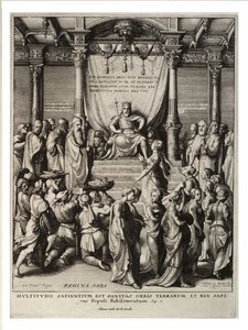 Salomo ja Saaban kuningatar. Valtio 3 tekijältä Wenceslaus Hollar