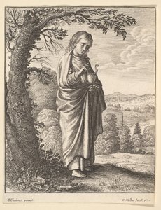 Pyhä Johannes evankelista, 1650. tekijältä Wenceslaus Hollar