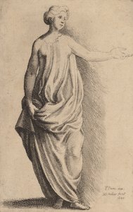 Seisova hahmo. tekijältä Wenceslaus Hollar